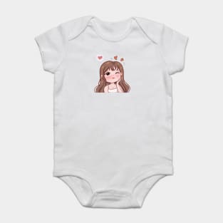 Cute Girl Baby Bodysuit